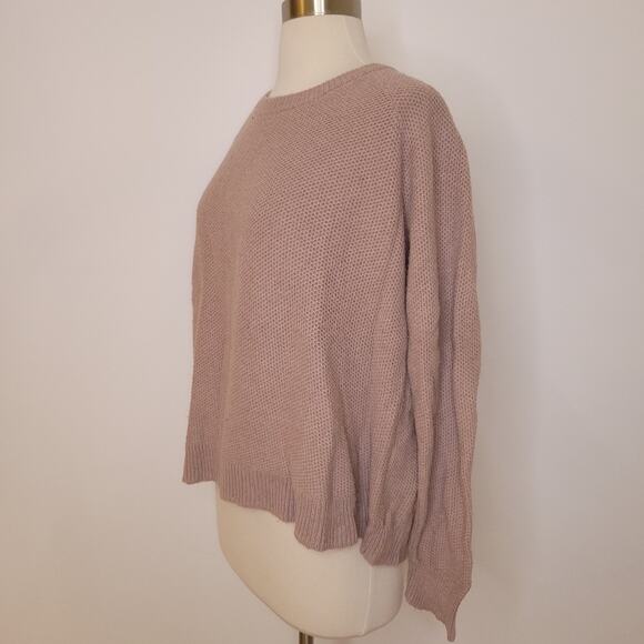 Madewell Province Crossback Sweater Pink Knit Size Medium Classic Neutral - Picture 4 of 12
